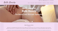 Desktop Screenshot of bellebeauty.co.uk