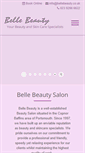 Mobile Screenshot of bellebeauty.co.uk
